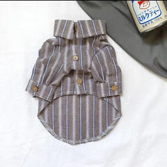 Pet Clothes Pet Puppy Cat Thin Striped Shirt