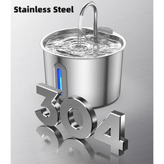Automatic Pet Drinking Bowl for Cats 2.2L Stainless Steel Water Dispenser Dog Smart Watering Fountain Cat Drinker Accessories