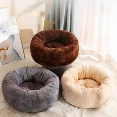 Round Softness Pet Bed Bed Household Washable Pet Products Thick Warm Soft Dog Bed Sofa Cushion Winter Dog Cat Accessories Decor
