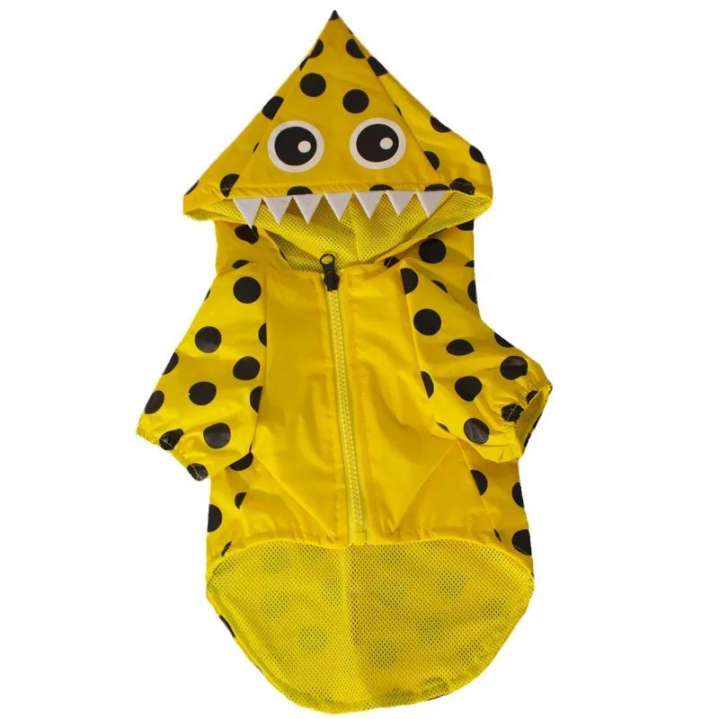 Waterproof Dog Raincoat with Hat Pet Costume Halloween Funny Pet Outfit Two Legs Design for Dogs