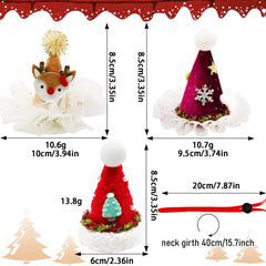 1PC Christmas Dog Cap Adjustable Dog Hats Winter Elk Decoration Pet Head Accessories For Dogs and Cats Cute Pet Supplies