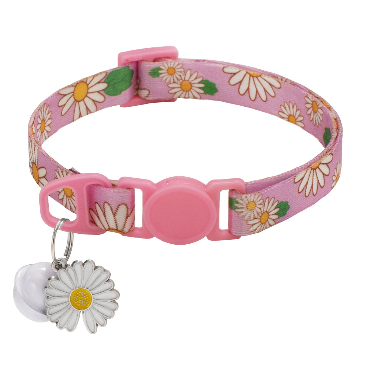 1PC Adjustable Beauty Cat Pet Collar with Bell Dog Necklace Cute Kitten Puppy Flower Pendant Cat Accessories Supplier