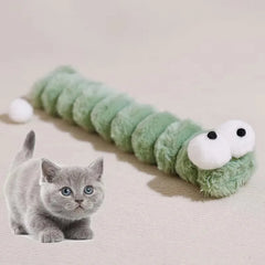 Cat Plush Chew Toy Soft Bite Stick Catnip Kitten Toy Cushion Caterpillar Cat Pillow Teaser Stick Interactive Cat Toy Supplies