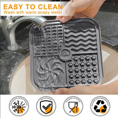 silicone dog licking mat Bath Peanut Butter Slow Eating Licking Feeder Cat Lickmat Feeding Dog Lick Mat dog feeder pet supplies