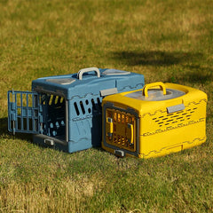 Pet Supplies Car Portable Cat Cage Portable Foldable Flight Case Breathable Kennel For Outing Pet Check-in Box