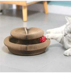 Transformable Kitty Kurlz Cat Toy Wear-Resistant No Crumbs Cat Scratching Board Resistant To Scratching