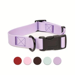 Dog Collar, Waterproof Plastic PVC Rubber WashableOutdoor Puppy Collars Durable Adjustable for Small Medium Large Dogs