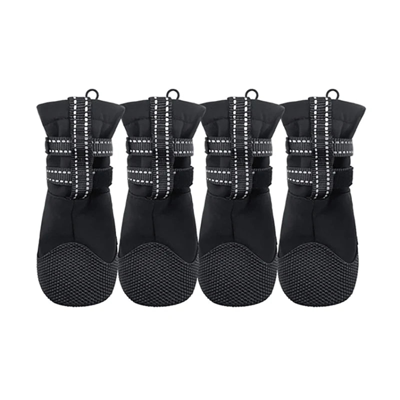 New Waterproof Dog Shoes Anti Slip Reflective 4pcs/set Dog Boots Footwear Breathable Anti-Skid Pet Shoes for Medium Large dogs