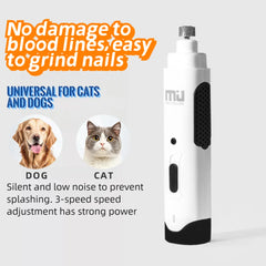 Rechargeable Nail Grinder for Dogs - a Professional Tool for Painless Paw Grooming And Smoothing, Suitable for Pets of All Sizes