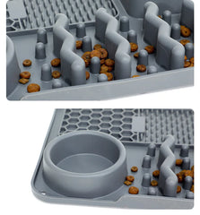 New Cat and Dog Silicone Slow Food Pad Dog Slow Food Sharing Placemat with Suction Cup Pet Licking Pad Silicone Eating Utensils