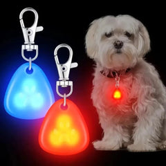 LED Pet Pendant Collar Waterproof Dog Collar Light for Outdoor Walking Safety Silicone LED Dog Collar