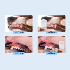 10 Pcs Soft Pet Finger Toothbrush Finger Sleeve Brushes Remove Tartar Cochlear Clean for Pet Dog Cat Toothbrush Oral Care