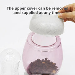 Cat Automatic Press-type 2-in-1 Feeder Water Dispenser Large-capacity Feeder Not Wet Mouth Automatic Drinking Fountain Cat Acc