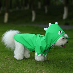 Cartoon Dog Raincoat Three Colors Waterproof And Durable Pet Universal Rainwear for Dogs Cute Design Weather Resistant