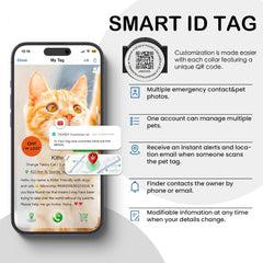 AirTag Cat Collar Breakaway with Bells, Glow Anti-Lost Kitten Collar with Airtag Holder for Apple Tag, with Pet QR Code Name Tag