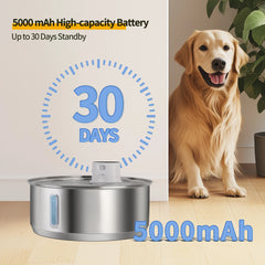 8L Dog Water Fountain Automatic Sensor Stainless Steel Cat Water Fountain Multiple Pet Drinking Water Dispenser Accessories