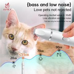 Fenice Pet Household Rechargeable Haircut Machine Multifunctional Electrical Clipper Blade Cat&Dog Shaving Feet Polishing Nail