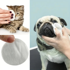 200pcs Soft & Portable Pet Eye Wipes for Dogs & Cats Gentle Tear Stain Remover Cat Dog Ear Cleaning Wipes All Breed Sizes