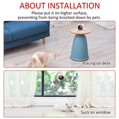Cat Laser Toy Automatic Rechargeable Motion Random Activated Interactive Cat Toys for Indoor Cats/Dog/Kittne Slow and Fast Mode