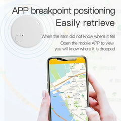 Cat Dog GPS Bluetooth 5.0 Tracker Anti-Lost Device Round Mini Anti-Lost Device Pet Kids Bag Wallet Tracking Smart Finder Locator