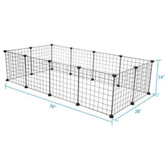 Pet Playpen, Small Animal Cage Indoor Portable Metal Wire Yard Fence for Small Animals, Guinea Pigs, Rabbits Kennel Crate Fence