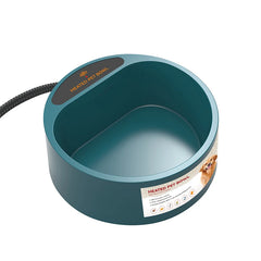 2.2L Dog Heated Water Bowl Pet Thermostatic Dog Bowl for Cats Dogs Chicken Birds Outdoor Winter Dog Bowl Water Bottle