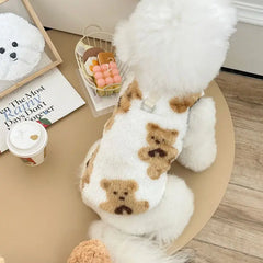 New Pet Dog Plush Cat Clothes Warm Autumn Winter Large Dog Pet Supplies Cozy Furry Cat Dresses Home Garden Essentials