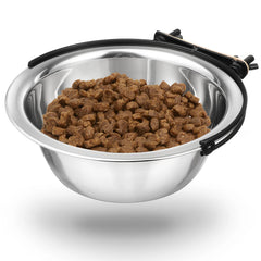 1pc Stainless Steel Dog Bowl Set 600Ml S M L Sizes Pet Food Water Bowl For Dogs Cats Hanging Kennel Cup Dishwasher