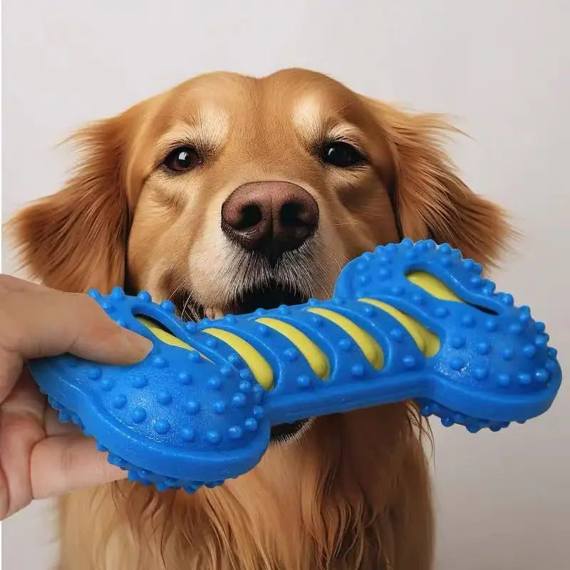 Pet Dog Chew Toys Rubber Bone Toy Bite Resistant Puppy Interactive Stick Puppy Chewing Toy Squeaky Interactive Dog Toys