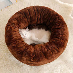 Round Softness Pet Bed Bed Household Washable Pet Products Thick Warm Soft Dog Bed Sofa Cushion Winter Dog Cat Accessories Decor