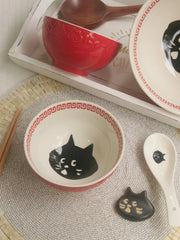 Chino Cerc Bowl Emed Underglaze Color Rice Noodles Large Bowl Red Snail Soup Bowl Chinese Sle Dinnerware Cartoon Pat...