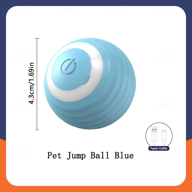 Smart Cat Toys Ball Automatic Interactive Pet Electric Rolling Teaser USB Rechargeable Kitty Moving Bouncing ball Christmas gift