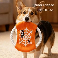 Halloween Dog Squeaky Toy Plush Chew Toy For Boredom Relief Interactive Self Playing Molar Bite Resistant Pet Supplies For Dogs