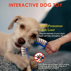 Interactive Dog Toy Jute Bite Chew Pillow for Puppy Training Fetch Play Interactive Dog Tooth Chewing Supplies