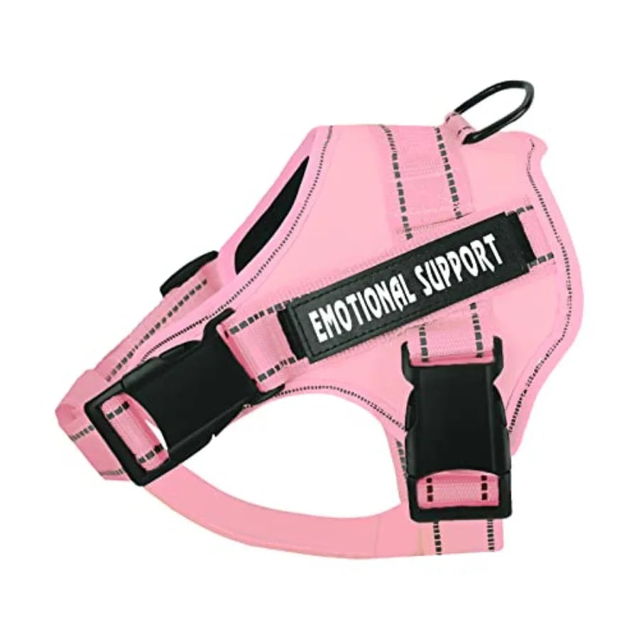 Service Dog Harness Emotional Support Pet Vest Harness Reflective Breathable and Adjustable NoPull ESA Dog Harness for Small Me