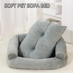 Multifunction Dog Bed Cats Sleeping Bed U-shaped Sofa Warm Winter Puppy Kitten Soft Pet Cushion for Small Medium Large Pet Sofa
