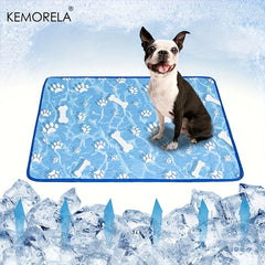 KEMORELA Large Dog Cooling Pad Self-Cooling Ice Silk Washable Pet Mat Comfortable Cooling Pad for Dogs And Cats during Summer