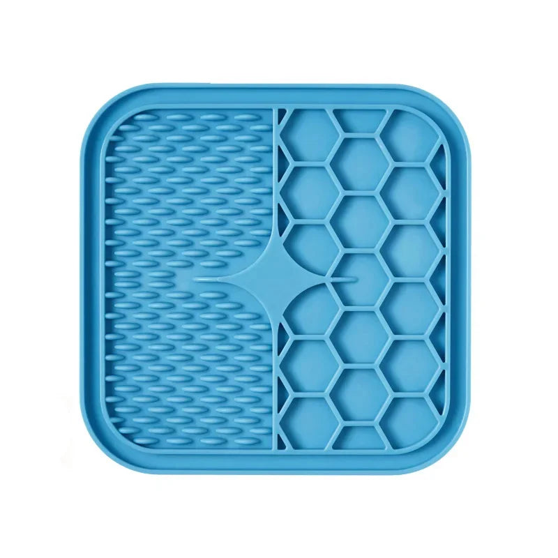 Pet Lick Silicone Mat Dogs Pet Slow Food Plate for Dog Bathing Distraction Silicone Dog Sucker Food Training Dog Feeder Supplies
