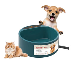 2.2L Dog Heated Water Bowl Pet Thermostatic Dog Bowl for Cats Dogs Chicken Birds Outdoor Winter Dog Bowl Water Bottle