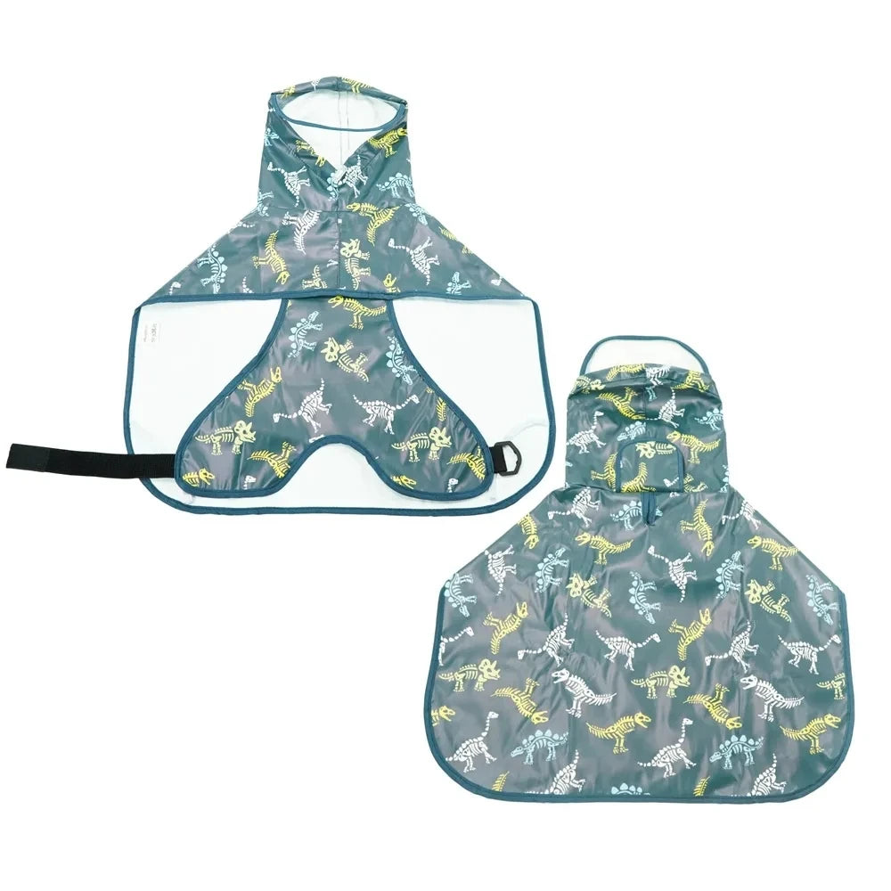 Waterproof Pet Raincoat Hooded Jacket Soft Outdoor Clothes For Large Medium Small Dogs Raincoat Pets Raincoat with Leash HolePet