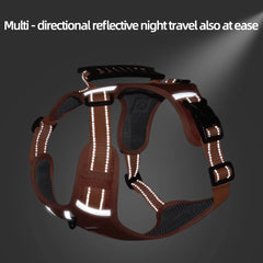 Pet Harnesses Medium Large Dog Labrador Collar Husky Oxford Fabric Harness Pet Supplies Adjustable Vest Reflective Walking Chest