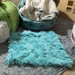 Machine Washable Luxurious Plush Pet Blanket for Cats & Dogs - Winter Warmth Comfort Mat for Nests and Sofas