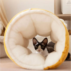 Play and sleep integrated pet cat bed, tunnel bed, thickened cat bed for autumn and winter, cat mat, cat tunnel