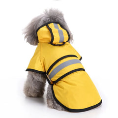 Dog Raincoat for Small Dogs, Waterproof Reflective Pet Rain Poncho with Hood for Bichon, Puppy, Outdoor Walking