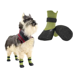 4pcs Pet Supplies Waterproof Pet Socks Shoes Breathable Anti-dirty Dog Shoes Non-slip Dog Paw Protector Outdoor