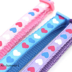 【E】Adjustable Cartoon Color Cat Buckle Lollipop Bell Cat Collar 1.0 Cat Head Safety Buckle Collar Pet Dog Collar Pet Supplies