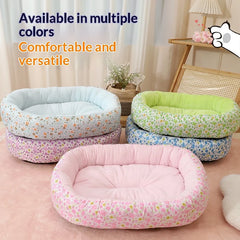 All Season Pet Bed For Small/Medium Dogs Cats Couch Style Soft Mat Deep Sleep Design Winter Warmth
