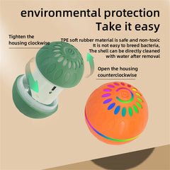 Interactive Smart Dogs Toys Balls - USB Automatic Moving Bouncing Ball for Puppy to Large dog-Electronic Pet Ball Christmas Gift