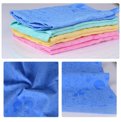 Absorbent Dog Towel Pet Bath Towels Synthetic Deerskin Strong Absorbing Water Clean Towel Soft Bath Towel with Storage Bucket