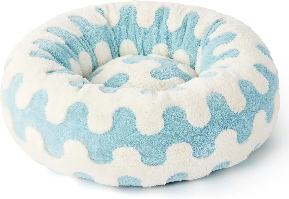Fashion Color Round Pet Bed for Dog Cat Sofa Super Soft Thicken Dog House ForSmall Medium Dog House Winter Warm Pet Sleeping Mat